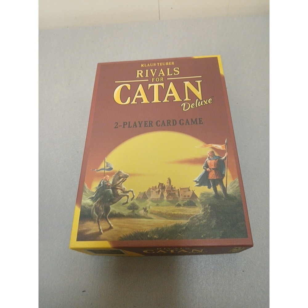 New Rivals For Catan Deluxe 2 Player Card Game by Klaus Teuber!!